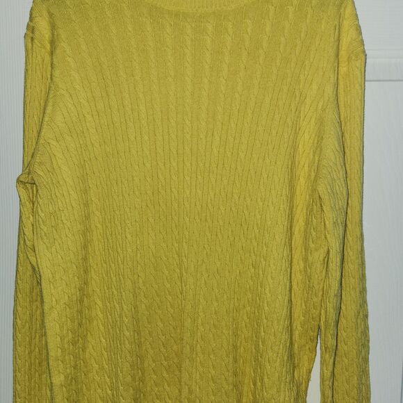 Amazon Essentials Womens XXL Yellow Crew Neck Pullover Sweater Fall Winter - Picture 2 of 5